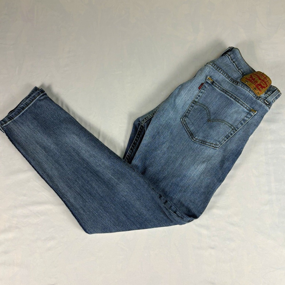 Levi's 512 Slim Taper Jeans Mens 36x32 Light Wash Blue Denim Stretch